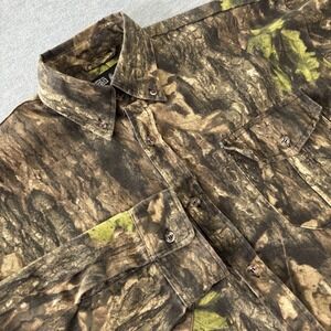WFS Element Gear Mens 2XL Tree Bark Camo Button Down Shirt Long Sleeve Hunting